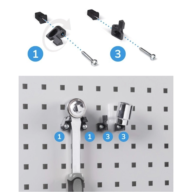 Vendita online Gancio Unipok colore nero confezione da 30 pezzi